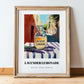 Lavender Lemonade – Italian Café on the Corner, Lemonade Art, in wooden frame leaning on the floor