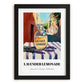 Lavender Lemonade – Italian Café on the Corner, Lemonade Art, in sleek black frame