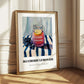 Blueberry Lemonade – on Striped Tablecloth, Lemonade Art