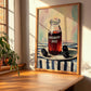 Blackberry Juice – on Striped Tablecloth, Lemonade Wall Painting, clean layout with no caption