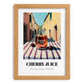 Cherry Juice – Italian Café on the Corner, Lemonade Poster, set in oak frame
