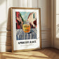 Apricot Juice – Italian Outdoor Café Scene, Lemonade Poster