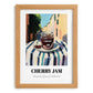 Cherry Jam – Italian Café on the Corner, Jam Painting, set in oak frame