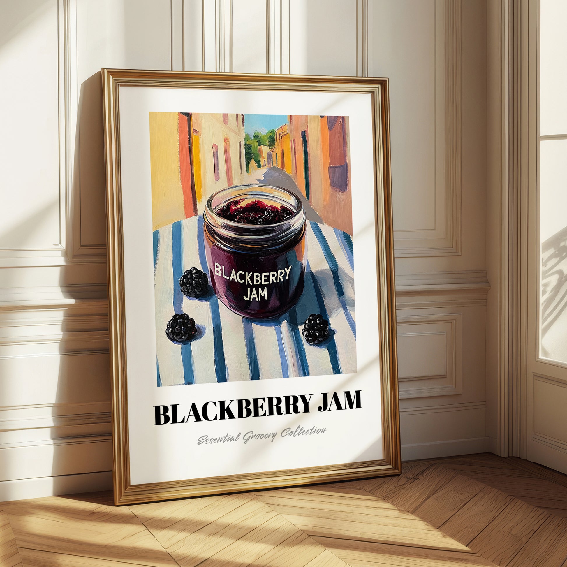 Blackberry Jam – Italian Urban Café Scene, Jam Print