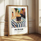 Plum Jam – Italian Street Café Scene, Jam Print