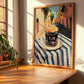 Plum Jam – Italian Street Café Scene, Jam Print, clean layout with no caption