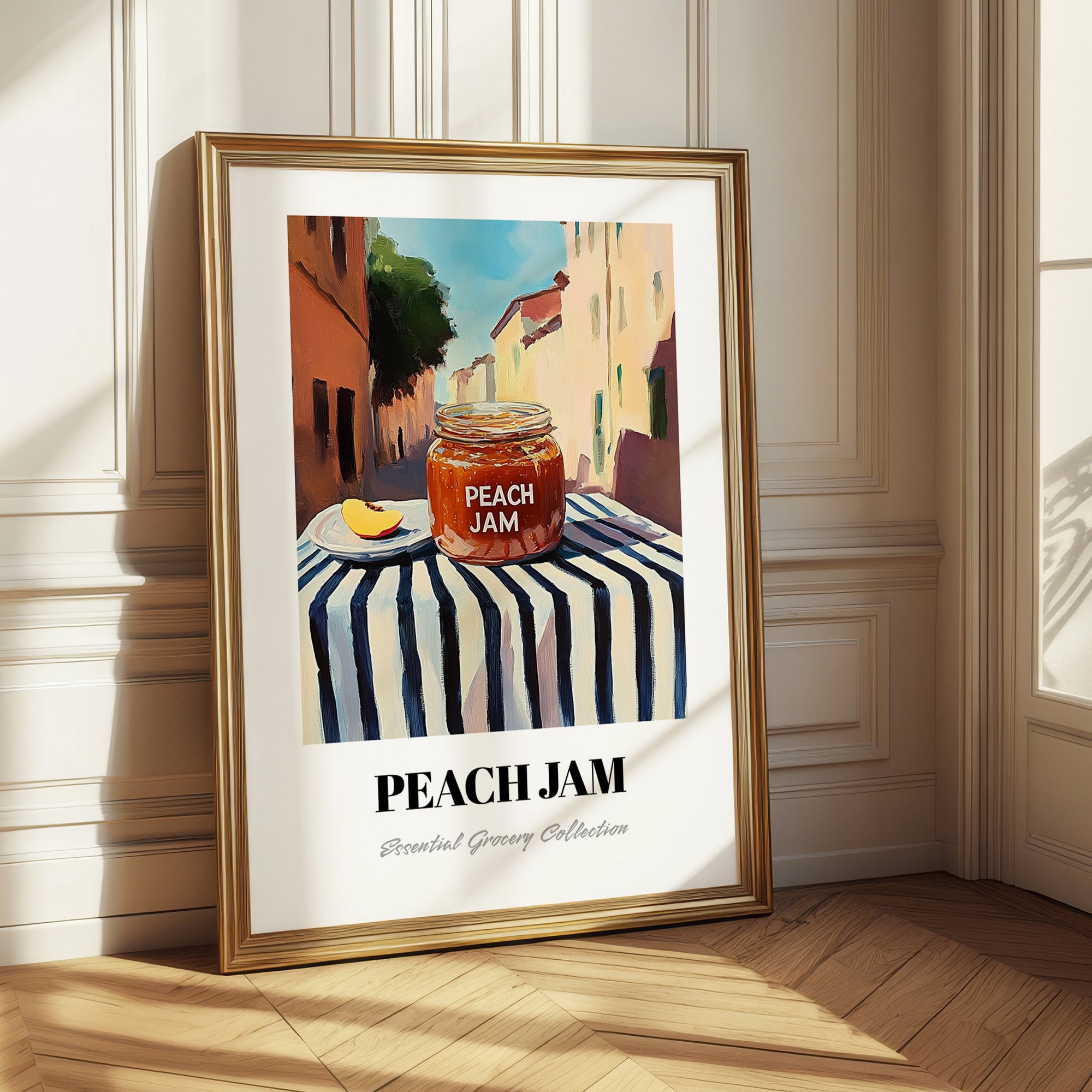 Peach Jam – Italian Street Café Scene, Jam Poster