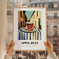 Apple Jelly – Italian Outdoor Café Scene, Jam Painting, styled in a charming Paris street view