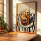 Apple Jelly – on Striped Tablecloth, Jam Wall Decor, clean layout with no caption