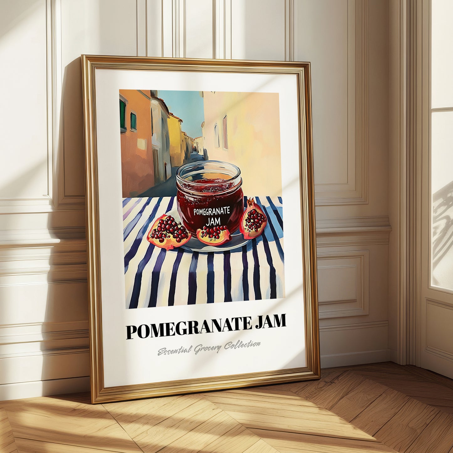 Pomegranate Jam – Italian Street Café Scene, Jam Painting