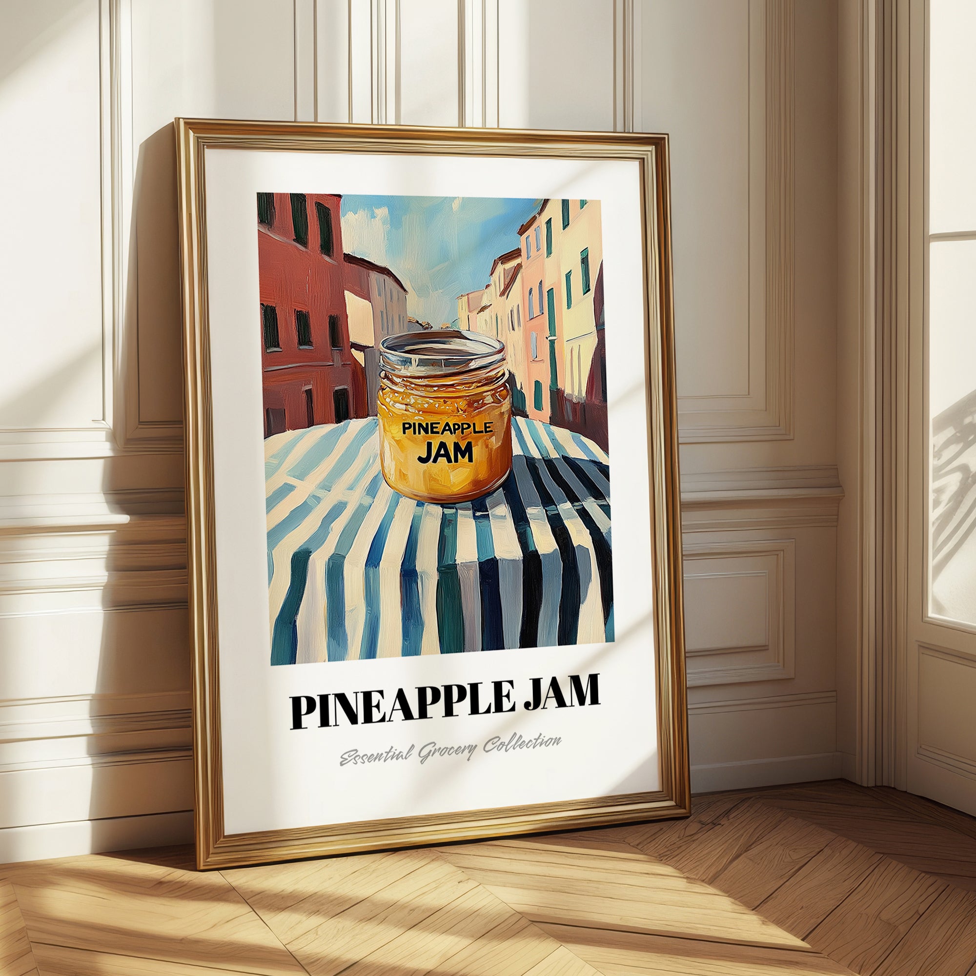 Pineapple Jam – Italian Urban Café Scene, Jam Print