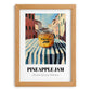 Pineapple Jam – Italian Urban Café Scene, Jam Print, set in oak frame