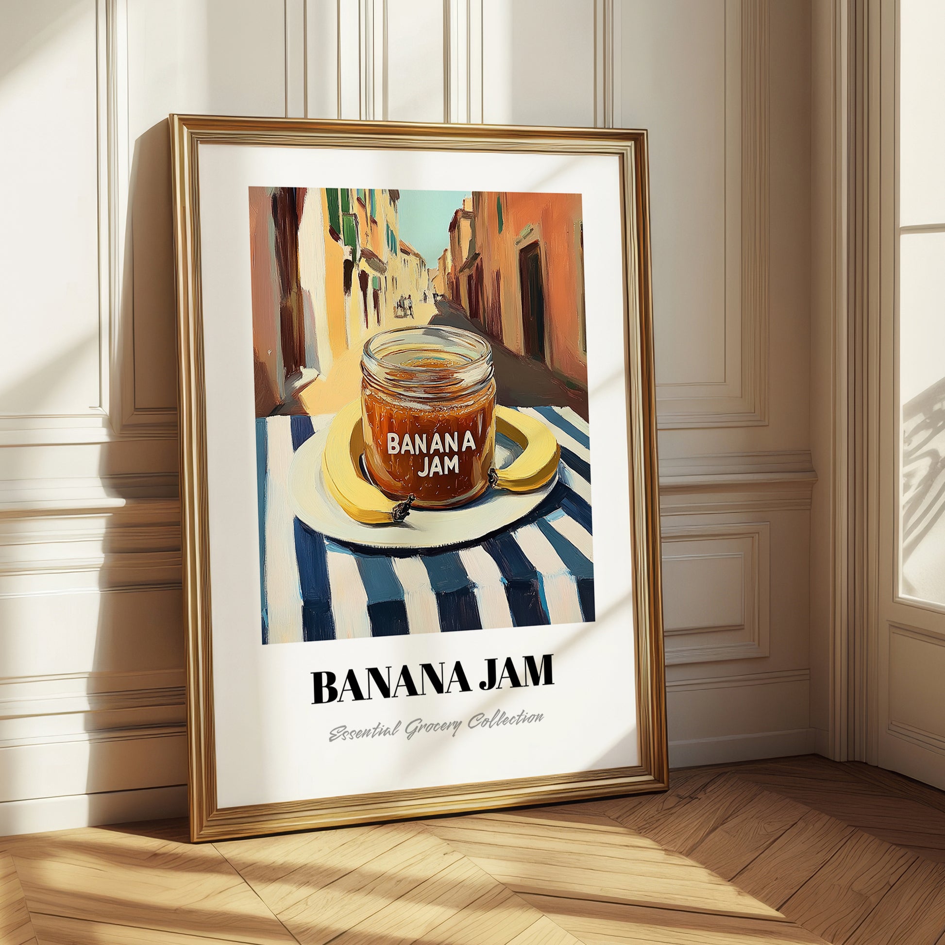 Banana Jam – Italian Outdoor Café Scene, Jam Still Life