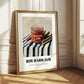 Rhubarb Jam – on Striped Tablecloth, Jam Wall Painting