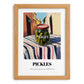Pickles – Italian Outdoor Café Scene, Bbq Wall Decor, set in oak frame