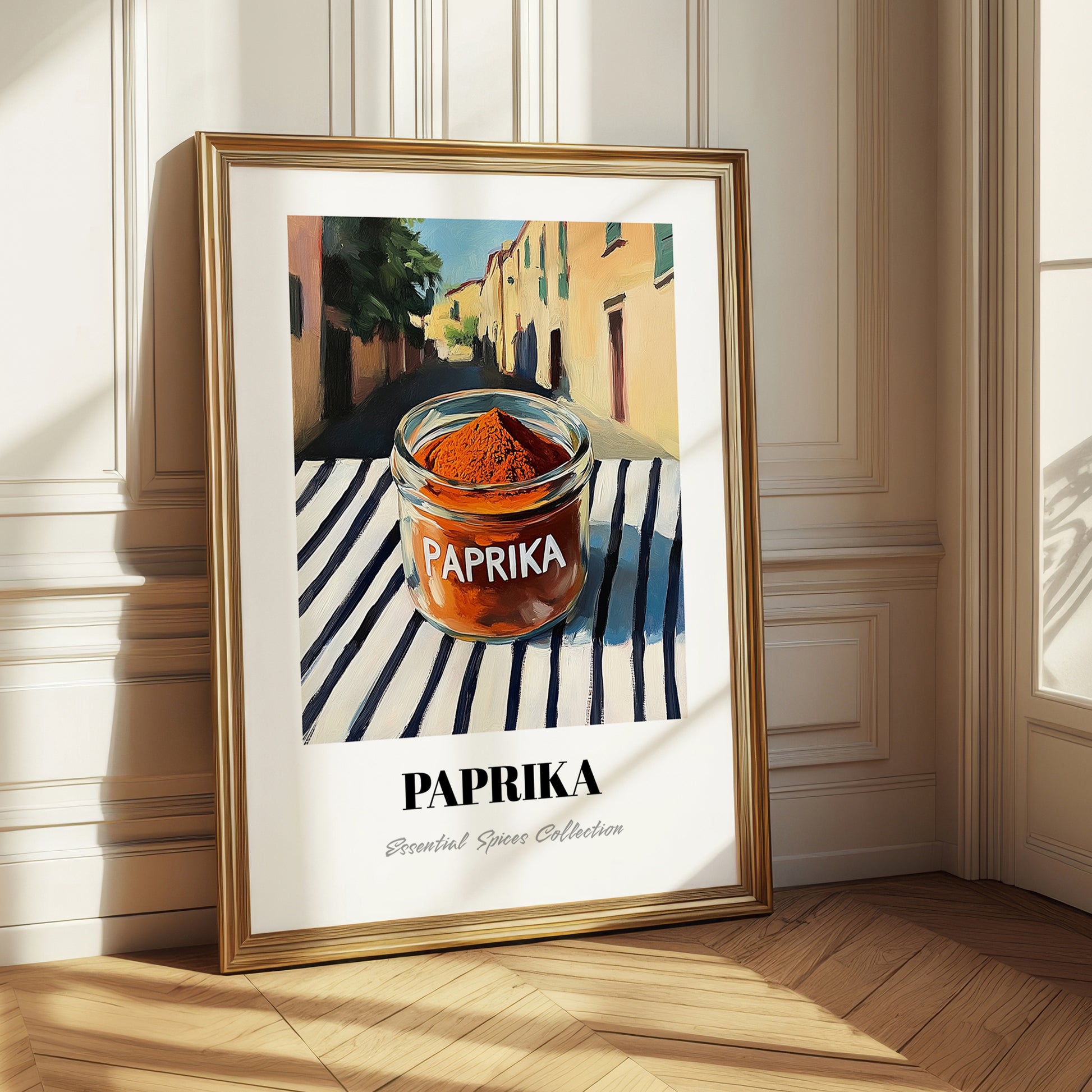 Paprika – Italian Street Café Scene, Spices Still Life