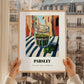 Parsley – Italian Street Café Scene, Spices Poster, styled in a charming Paris street view