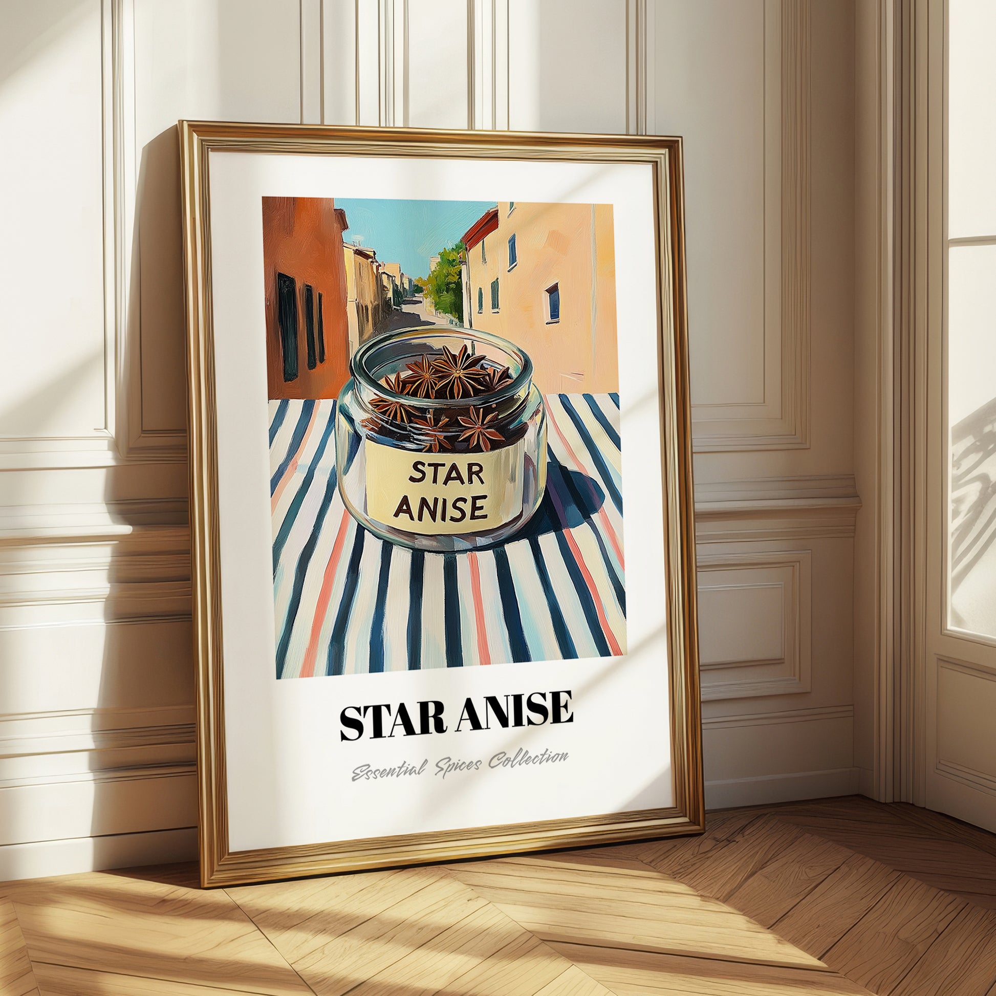 Star Anise – Italian Street Café Scene, Spices Still Life