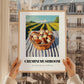 Cremini Mushroom – Green Valley Landscape, Mushrooms Art, styled in a charming Paris street view