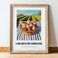 Cremini Mushroom – Green Valley Landscape, Mushrooms Art, in wooden frame leaning on the floor