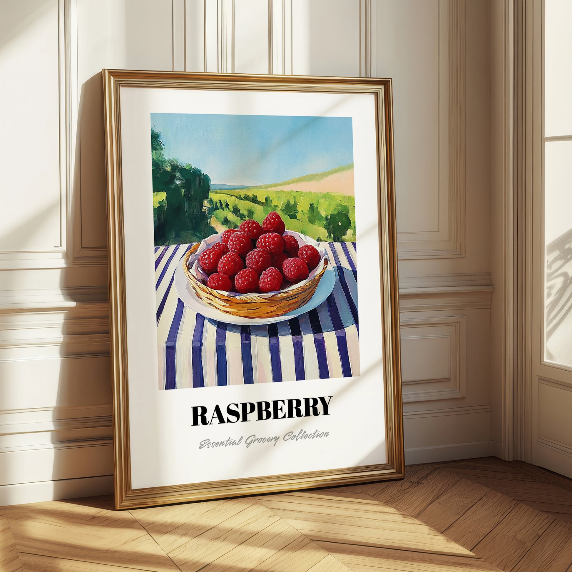 Raspberry – Valley Café Scene, Berries Wall Decor