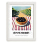 Boysenberry – Green Valley Landscape, Berries Poster, placed in minimal white frame