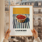 Goji – on Striped Tablecloth, Berries Wall Decor, styled in a charming Paris street view