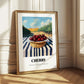 Cherry – Green Valley Landscape, Fruit Poster