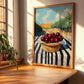 Cherry – Green Valley Landscape, Fruit Poster, clean layout with no caption