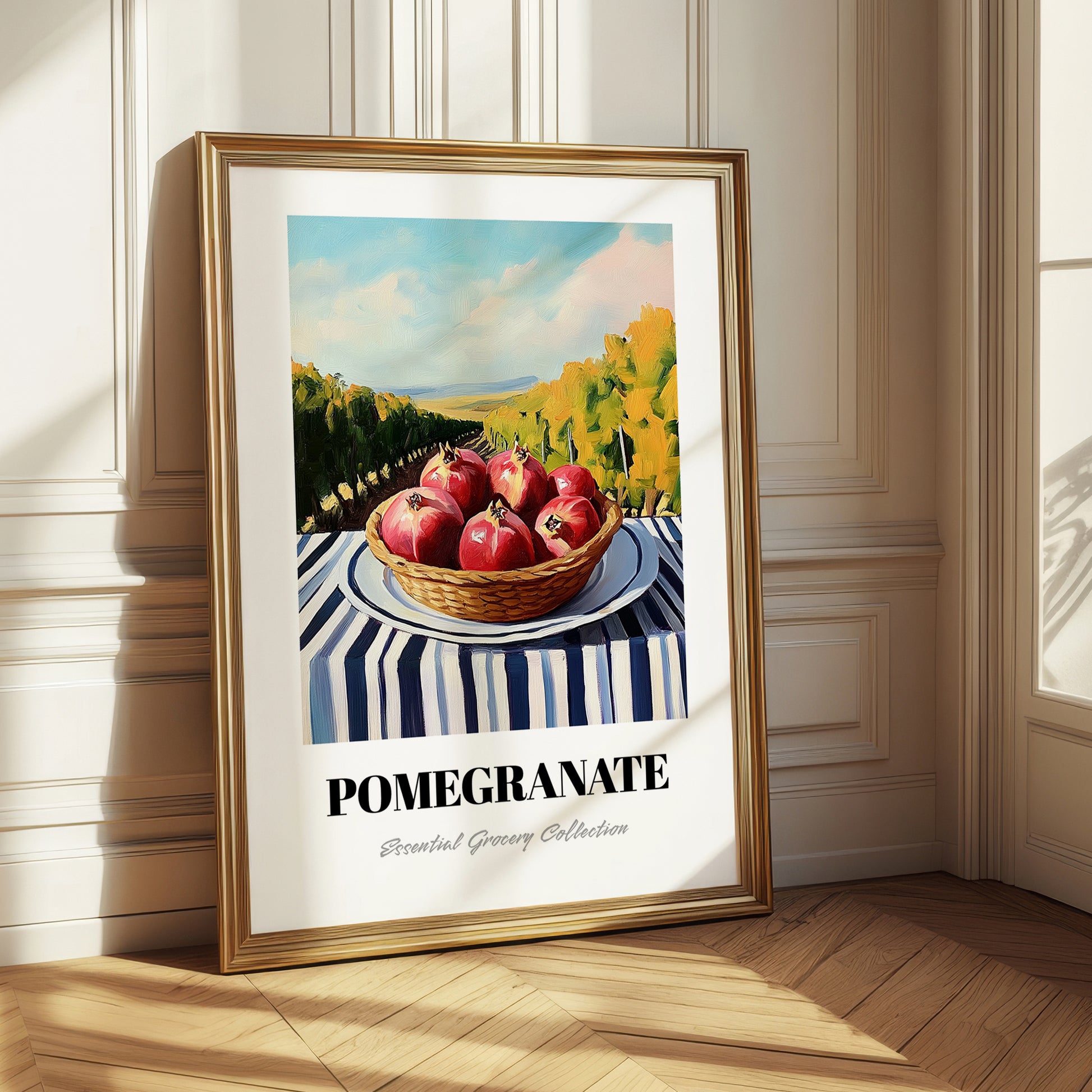 Pomegranate – Green Valley Landscape, Fruit Wall Decor