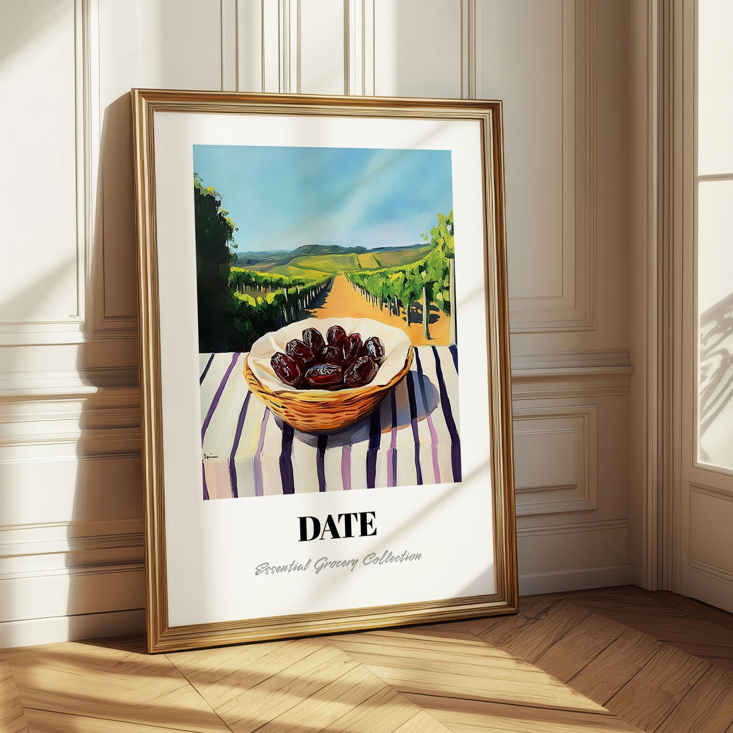 Date – Green Valley Landscape, Fruit Wall Decor