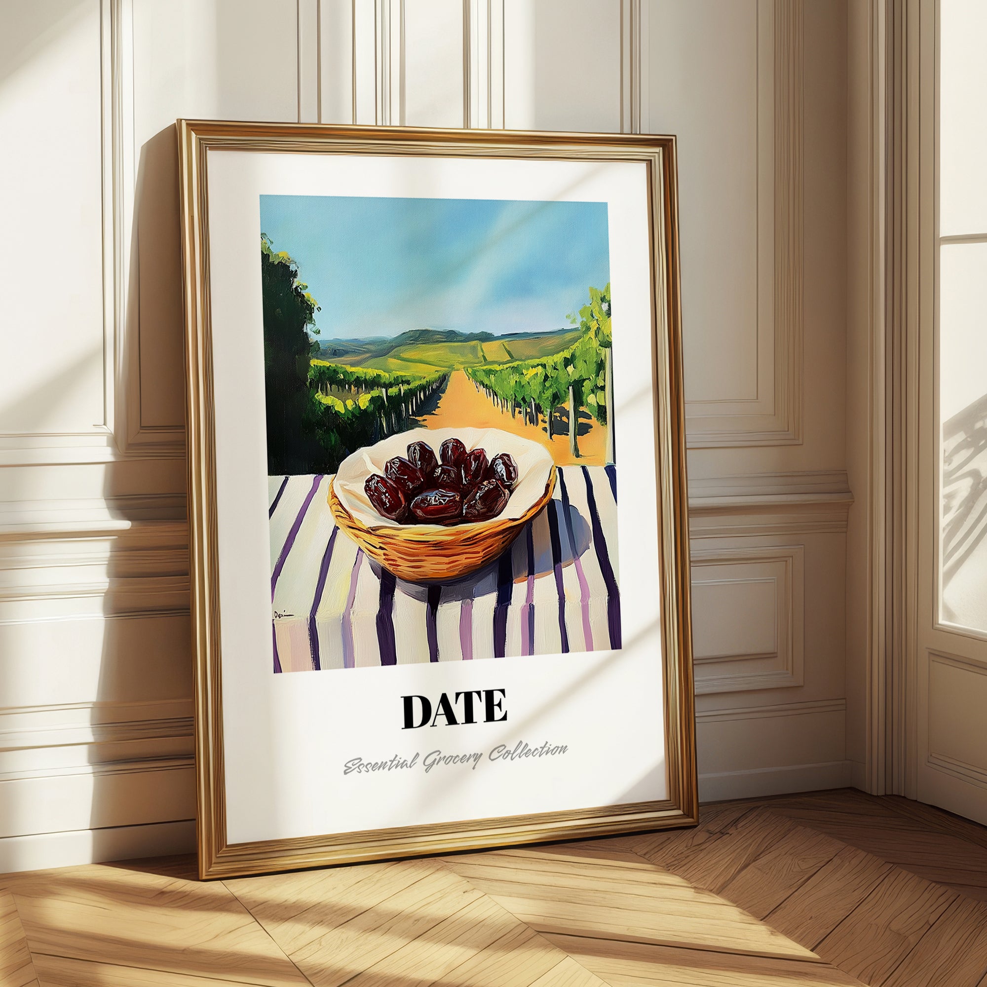 Date – Green Valley Landscape, Fruit Wall Decor