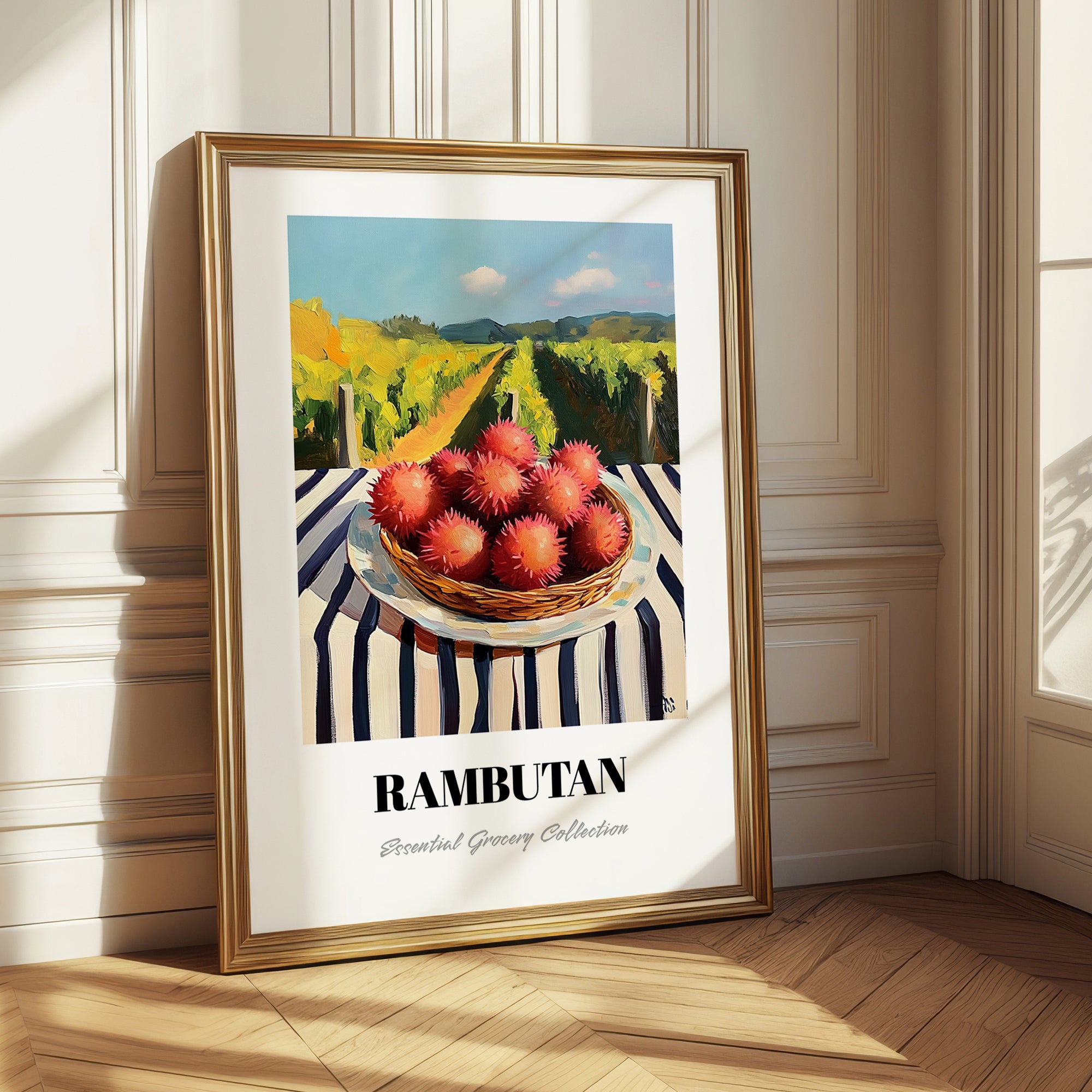 Rambutan – Valley Café Scene, Vegetable Wall Decor