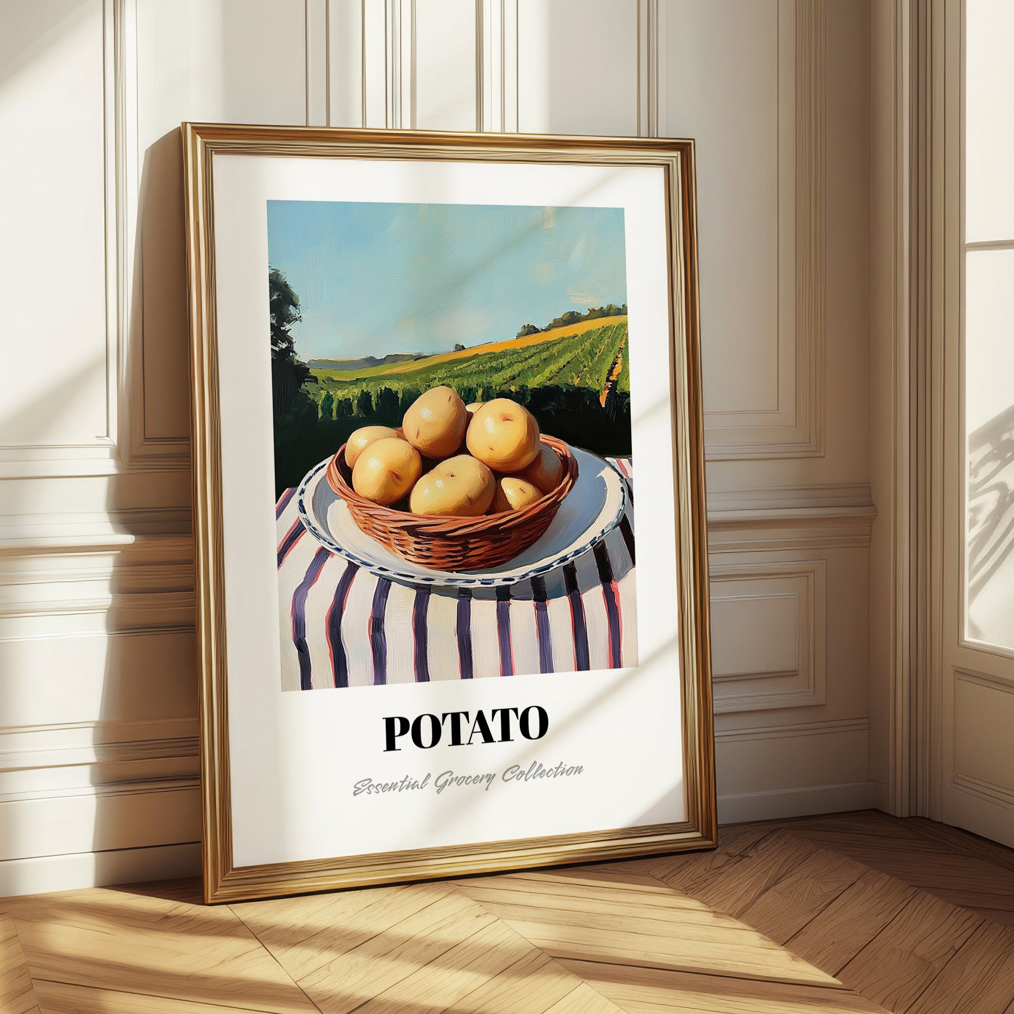 Potato – Green Valley Landscape, Vegetable Art