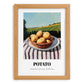 Potato – Green Valley Landscape, Vegetable Art, set in oak frame