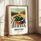 Broccoli – Valley Café Scene, Vegetable Wall Decor