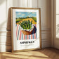 Asparagus – Valley Café Scene, Vegetable Wall Decor