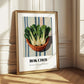 Bok Choy – on Striped Tablecloth, Vegetable Painting