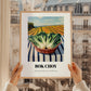 Bok Choy – Green Valley Landscape, Vegetable Illustration, styled in a charming Paris street view