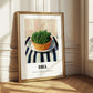 Dill – on Striped Tablecloth, Fresh Herbs Wall Decor