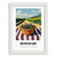 Rosemary – Valley Café Scene, Fresh Herbs Still Life, placed in minimal white frame