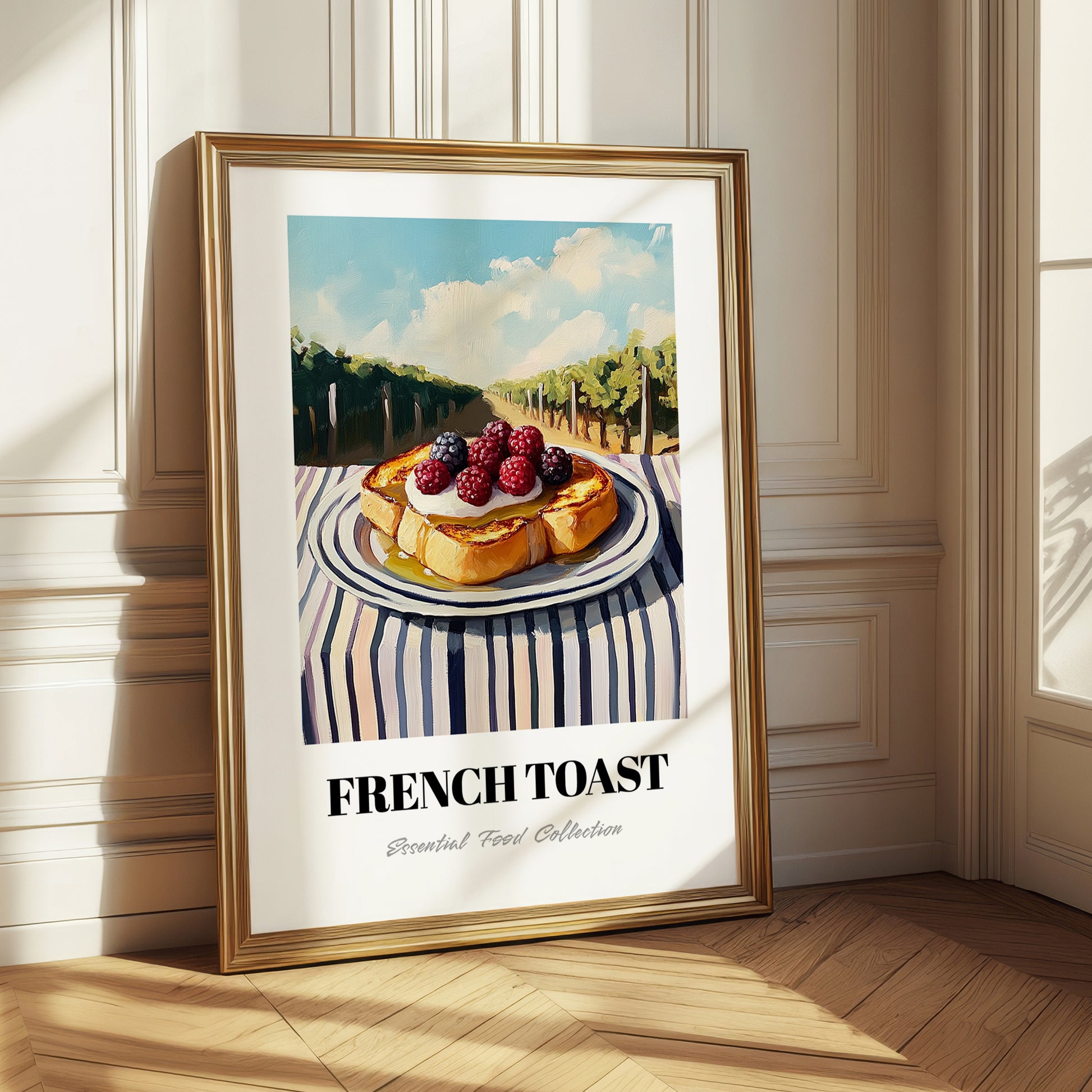 French Toast – Hillside Café View, French Food Painting