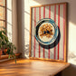 Cereal – on Striped Tablecloth, American Food Still Life, clean layout with no caption