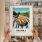 Granola #6 – Hilltop Table Scene, American Food Painting, styled in a charming Paris street view