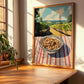 Granola #9 – Hilltop Table Scene, American Food Illustration, clean layout with no caption