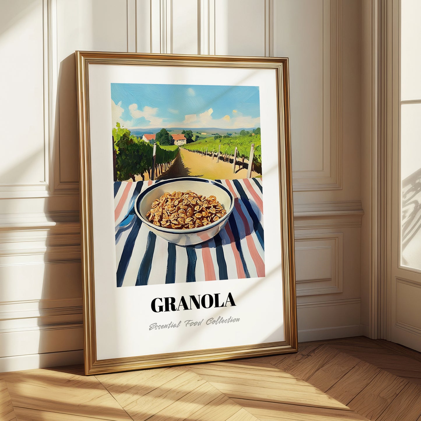 Granola0 – Hilltop Table Scene, American Food Painting