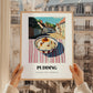 Pudding – English village Urban Café Scene, British Dessert Still Life, styled in a charming Paris street view