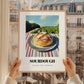 Sourdough – Hillside Café View, American Food Wall Decor, styled in a charming Paris street view