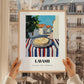 Lavash – Turkish village Urban Café Scene, Armenian Food Wall Art, styled in a charming Paris street view