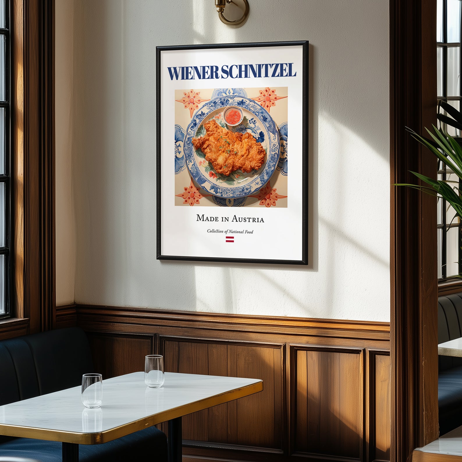 Wiener Schnitzel – Austrian Meat Dish, Tavern Wall Art, clean layout with no caption